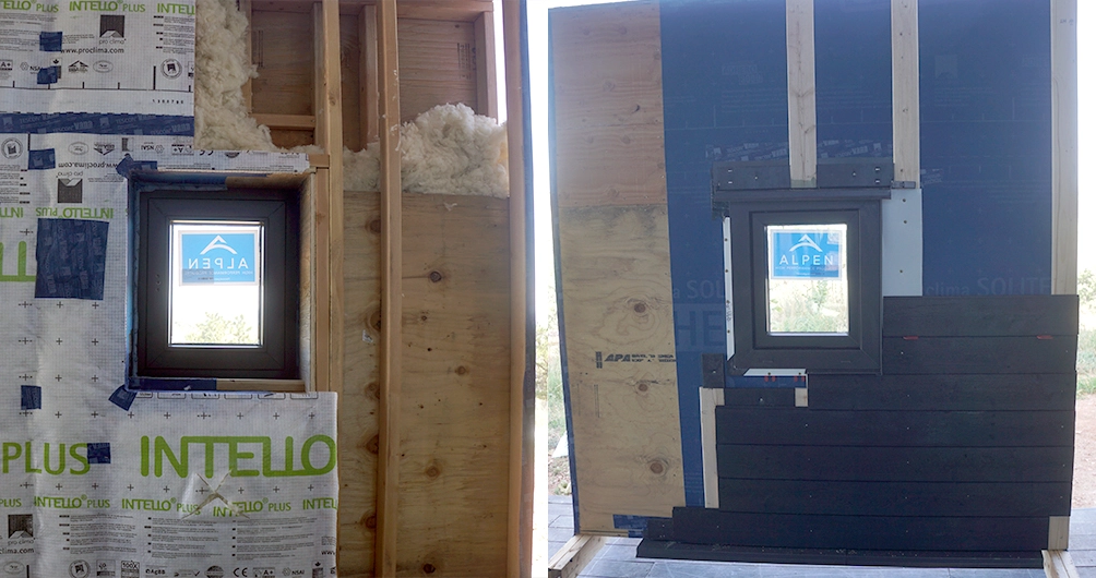 double stud wall build passive house wall assembly